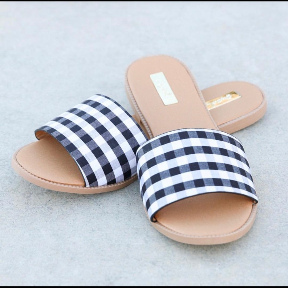Checkered Sandals